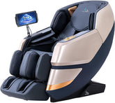 Osaki Titan Quantum Black Massage Chair with 3D SL-Track Rollers, 3 Step Zero Gravity, Full Body Airbag Massage, Intelligent Voice Control, Back & Calf Heat and Foot Roller Massage