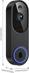 Orbitell 1080p Wireless Wi-Fi Video Doorbell Camera with Two Way Audio, Night Vision, Cloud Storage, Smart AI Motion Detection, Support 2.4GHz Wi-Fi only