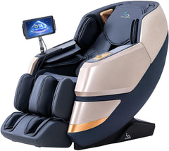 Osaki Titan Quantum Black Massage Chair with 3D SL-Track Rollers, 3 Step Zero Gravity, Full Body Airbag Massage, Intelligent Voice Control, Back & Calf Heat and Foot Roller Massage