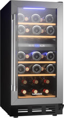 26-Bottle Dual Zone Wine Cooler – 15” Built-In Compressor Fridge